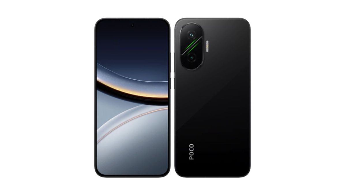 Leaked Poco F7 render showing rear design with camera module